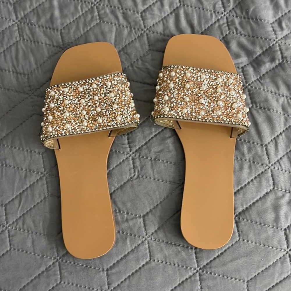 Bedazzled slides from SHEIN